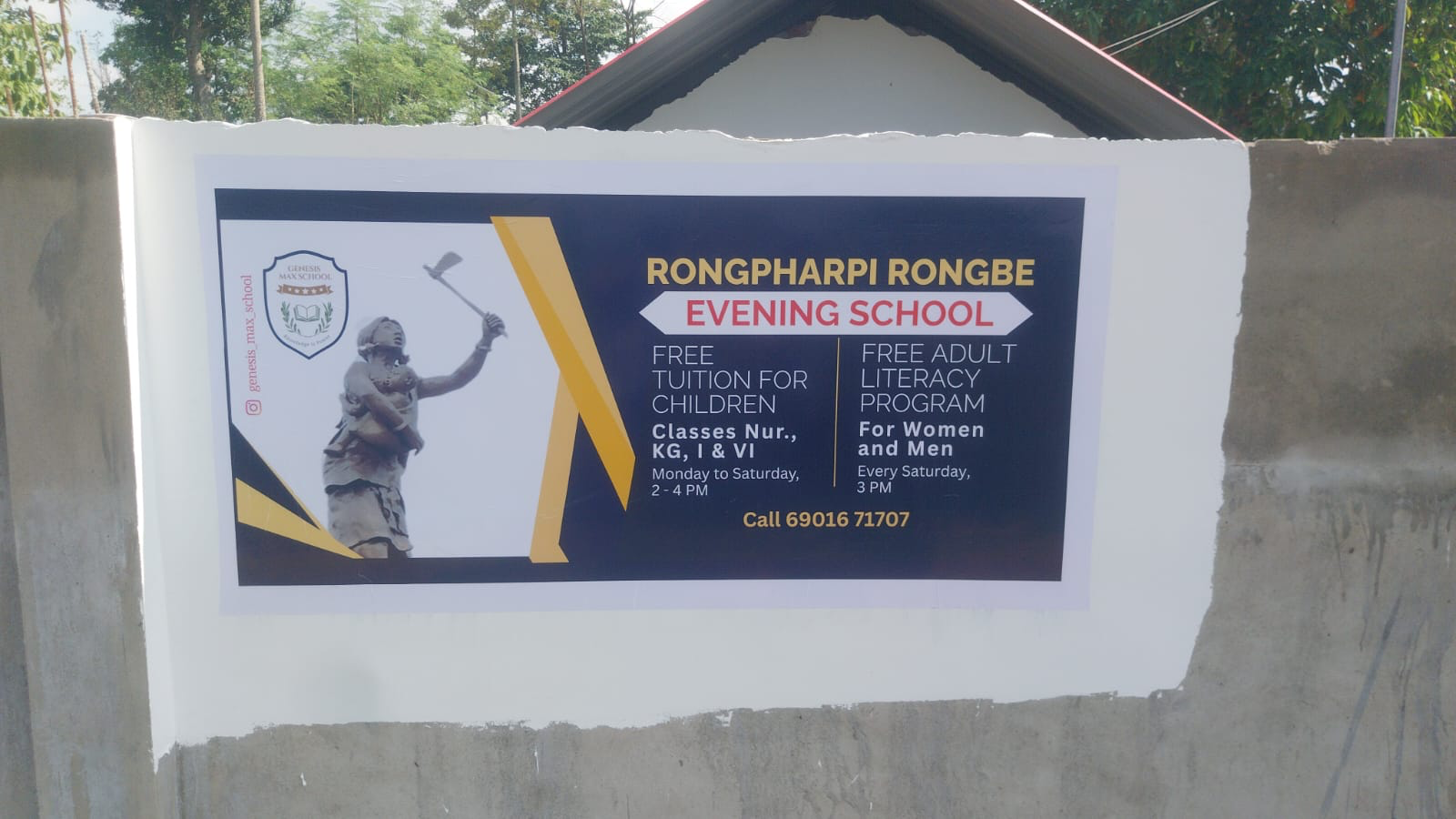 Evening school banner